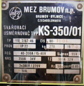 Predam zvaračku KS 350 - 3