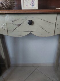 Rustikálny konzolový stôl drevený - 3