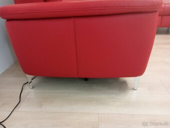 luxusná pohovka z pravej kože 240x210 cm TOP STAV - 3