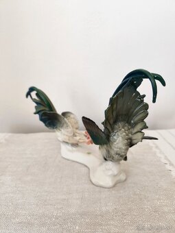 Ens Volkstedt vtáčiky kohúti porcelánová soška 30 cm - 3