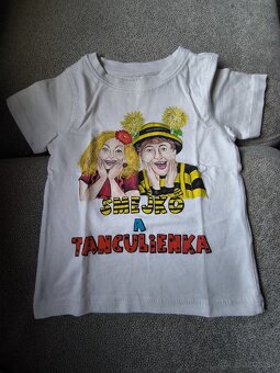 Dve ručne maľované tričká smejko a tanculienka - 3
