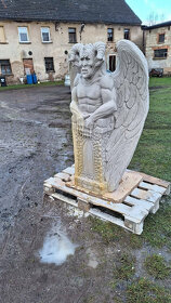 Kamenná socha Anjel - Diabol 140 cm - 3