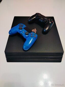 PS4 Pro 1TB-perfektný stav, 2 ovládače - 3