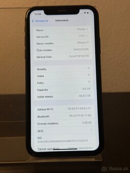 Predám Apple iPhone 11 64GB Black Malé známky používania - 3