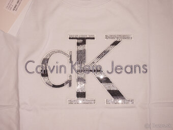 Calvin Klein dámske biele tričko - 3