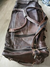 Cestovná taška - camell leather - 3