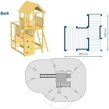 Detsky zahradny domcek Blue Rabbit 2.0 Penthouse - 3