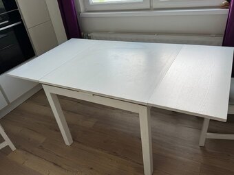 Rozkladací stôl IKEA Bjursta biely - 3