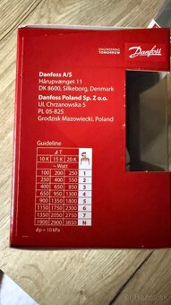 Termostatické hlavice DANFOSS + ventily - 3