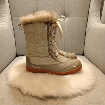 Béžové trendy snehule Quechua c. 36 - 3