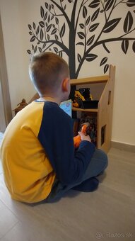 Montessori detská knižnica regál Domček - 3