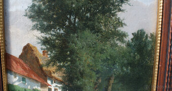 Starý obraz Barbizon sig. a dat. 1865 - 3