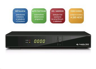 Predám satelitný prijímač AB CryptoBox 700HD – za polovičnú - 3