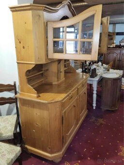 Pribornik, masív, v 210, s 150, h 60 cm, dvacdiely, bazar - 3