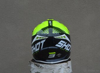SHOT žltá neon CARBON Kevlar, prilba okuliare - 3