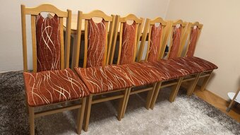 Jedálenský stôl + 6 stoličiek - 3