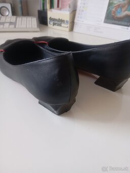 Elegantné čierne lodičky č. 39 - 3