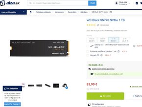 1/ 2TB WD Black SN770 (PCIe 4.0 4x NVMe) zaruka 11/ 2028. - 3