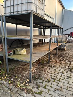 Masivne kovové regále 5m - 3