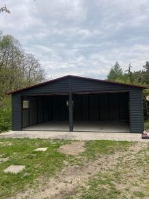 Plechová dvojgaráž 7x6m - 3