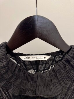 ZARA čierna košeľa blúzka - 3