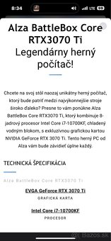 Herný Počítač PC Alza BattleBox Core RTX3070 Ti - 3