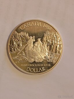 Kanadské Strieborné mince 2x 1 dolár (Elizabeth) - 47,10 gr - 3