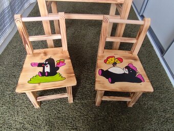 Detský stolík so stoličkami krtko - 3