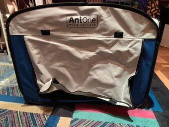 Skladací domček pre psa (mačku) - modrý - 3