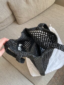 Unisex letní taška Prada, model logo crochet tote - 3