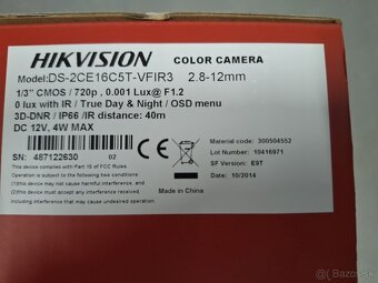 KAMERY HIK VISION TURBO HD color - 3