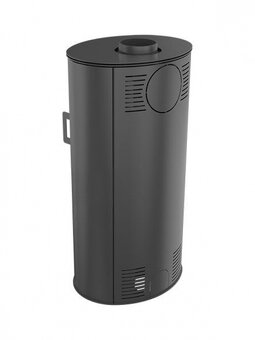 Kachle KOZA/AB/S/DR, oceľ, oblé presklenie - 3