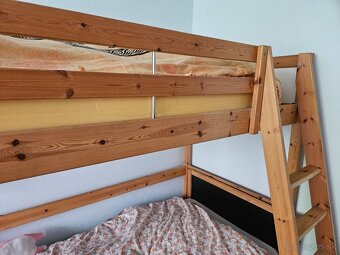 Ikea Posteľ vysoká rám drevo Masív Borovica - 3