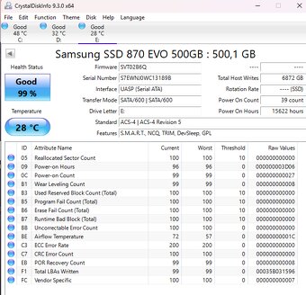 2,5" SSD disk SAMSUNG 870 EVO 500GB - 3