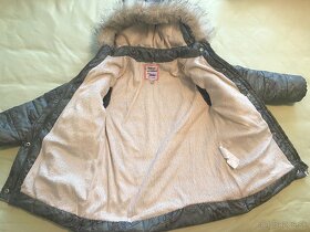 Krásna zimná bunda s kožušinkou,v. 7-8 rokov - 3