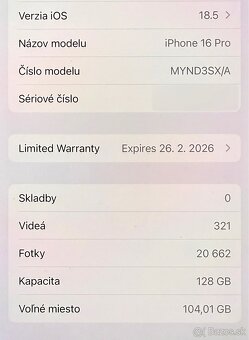 Apple iPhone 16 Pro 128 GB Titan Black - 3