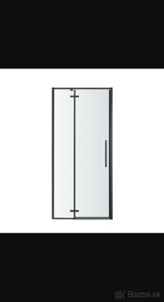 Predám sprchové dvere elizi čierne 90cm - 3