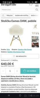 Jedálenské stoličky zn. VITRA - 3
