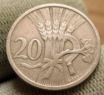 Československé 20 haliere. - 3