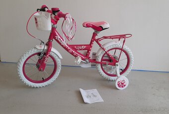 Detský bicykel 14" Pink - 3