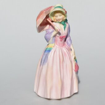 Royal Doulton Starožitná zberateľská porcelánová soška Dáma - 3