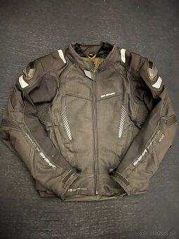 Bunda na moto Shima Mesh Pro čierno-biela - 3