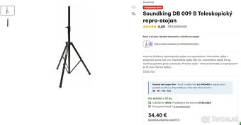 PREDÁM Soundking FP 0215 reprobox 2x + stojany - 3