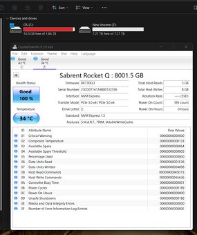 Sabrent Rocket Q 8TB M.2 Nvme SSD - novy - 3
