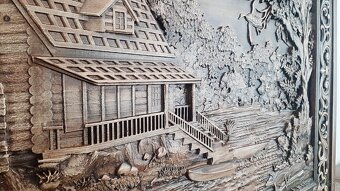 Drevený obraz 100×80cm.hr.4cm - 3