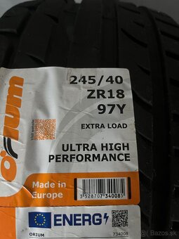 Predám uplne nové Letné gumy ORIUM 245/40 ZR18 97Y - 3