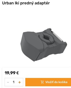 Urban iki ružová predná detská sedačka - 3