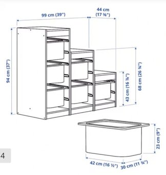 Regál s ružovými boxami - 3