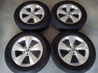 4ks zimne ALU 5x112 R17 6,5J ET38 Original SKODA KODIAQ - 3