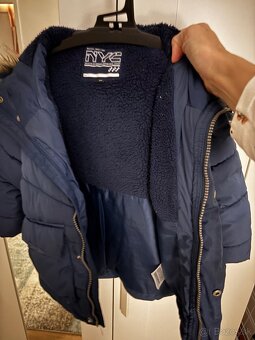 Zimna bunda tmavomodra velk.98 - 3